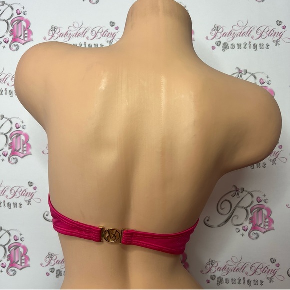 Victoria secret bathing suit top bling rhinestone diamond crystals bikini top - Picture 5 of 14